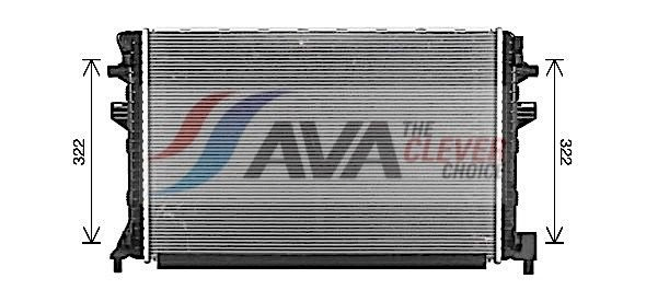 Купити VNA2383 AVA Радіатор охолодження, додатковий
